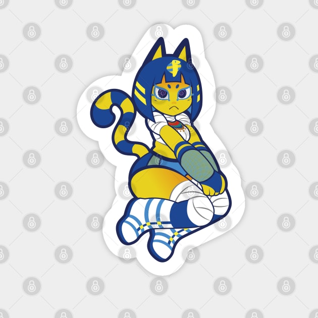 Ankh Cat Joshi Wrestler Sticker by TheDinoChamp